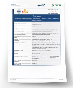 Certificat de conformité sécurité électrique