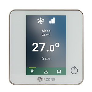 Thermostat filaire Airzone Aidoo Pro ventilo-convecteur Blueface Zero